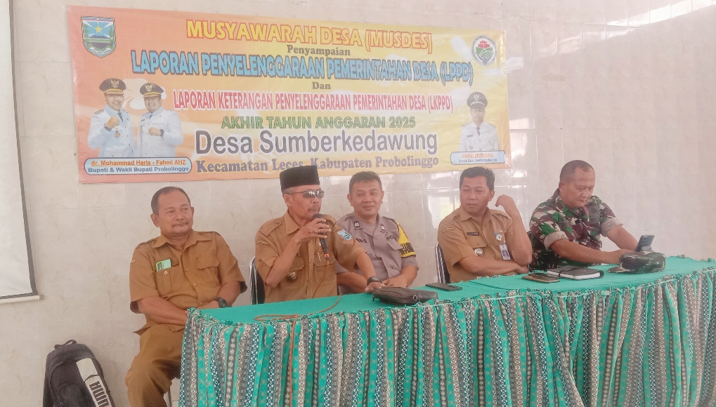 Pemdes Sumberkedawung Gelar Musdes Penyampaian LPPD Dan LKPPD Akhir Tahun 2025 